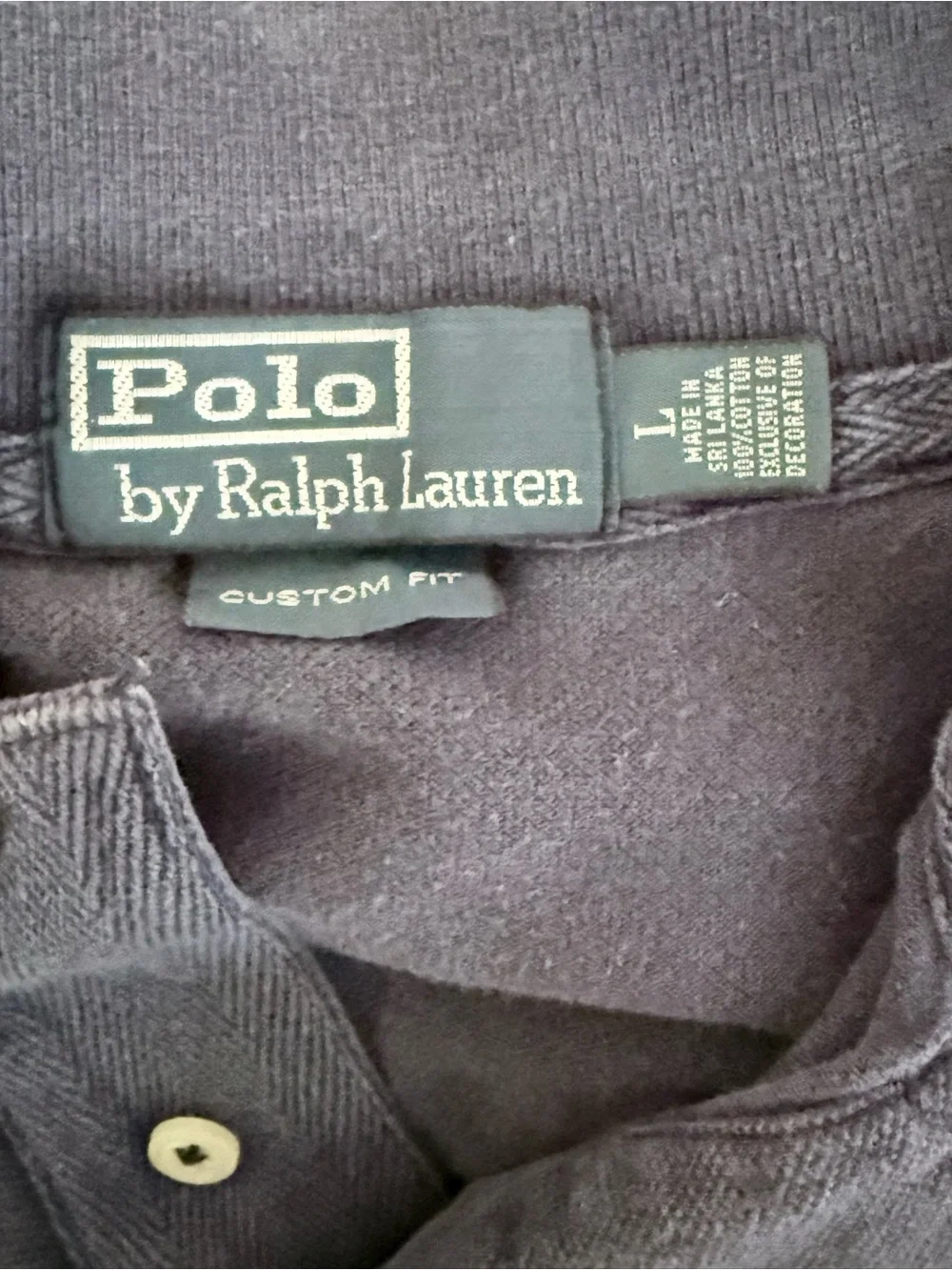 Ralph Lauren Rare By rain vs US Men’s Navy Polo Shirt with Oversized Pony logo.